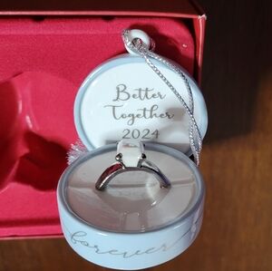 Lenox 2024 Together Forever Ring Box Ornament